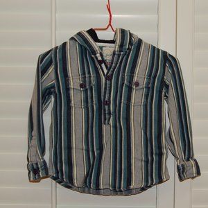 Peek Long Sleeve Hooded Boys Shirt